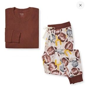 Burts Bees 2025 Football Family Matching PJ’s. Women size L. NWT.